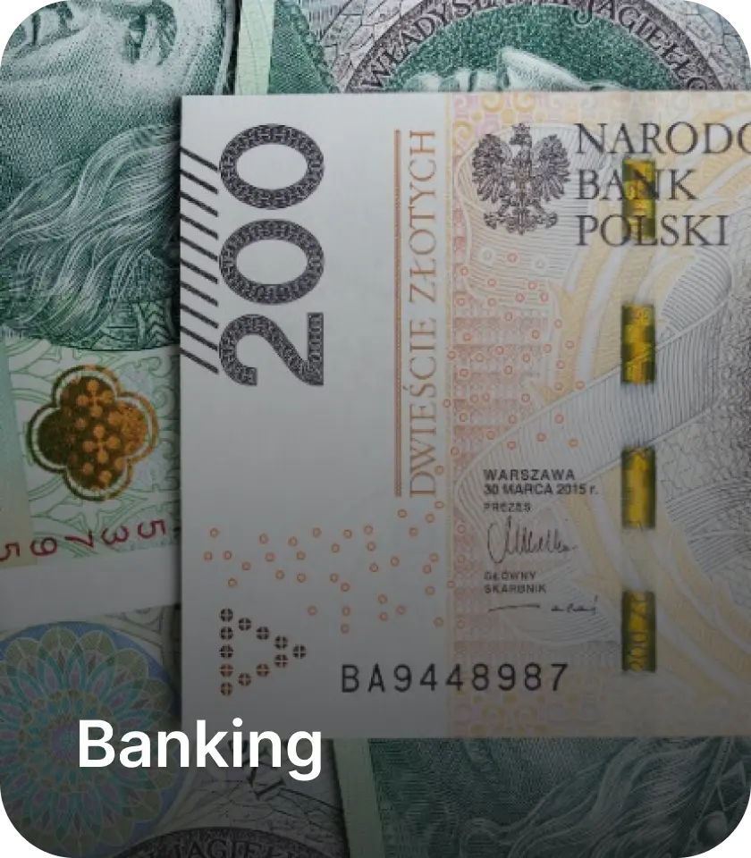 Native app development in banking industry image shows currency note