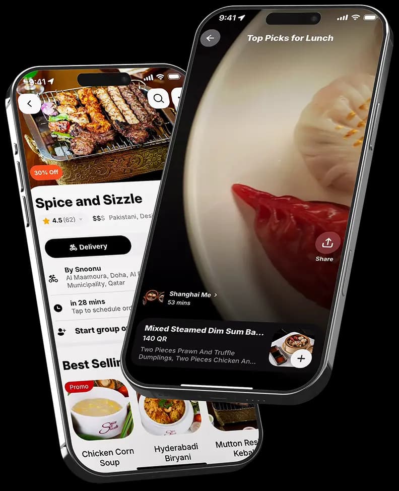 Mobile app mockup screen